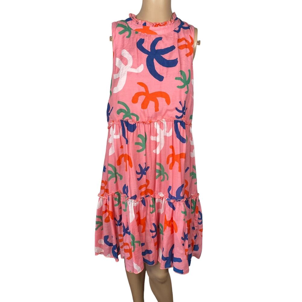 Oliphant Pink Multicolor Mini Dress